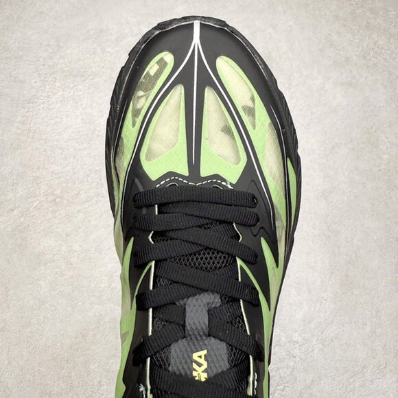 HOKA x Satisfy Mafate Speed 4 Lite STSFY Sulfur Running Shoes - Picture 4 of 9